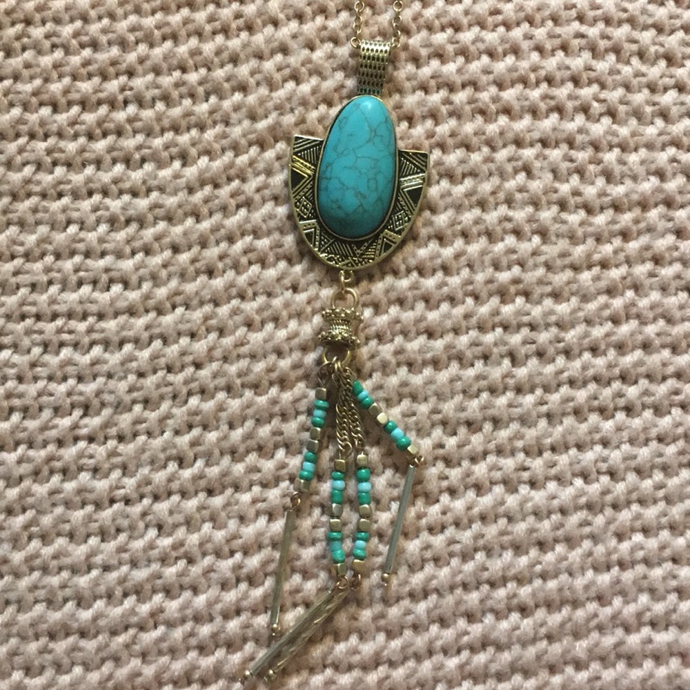 Turquoise Long Necklace